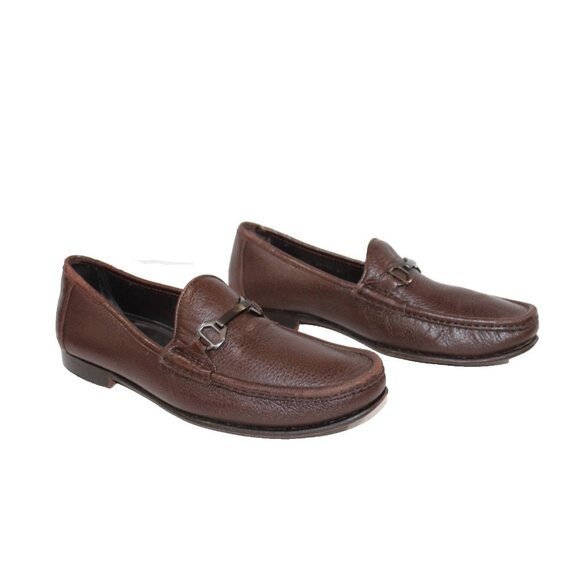 Allen Edmonds VINCI Brown Leather Moc Toe Slip On Horsebit Loafers Mens 10.5 D main image 8